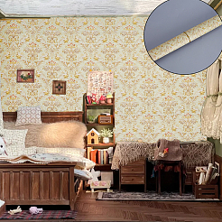 Мини-кукольный домик для гостиной&nbsp;DIY-WH0726-018B