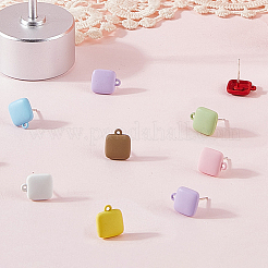 32 шт. 8-цветная фурнитура для сережек-гвоздиков из сплава&nbsp;FIND-SC0015-80