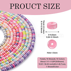10 нить 10 цвета бусины из полимерной глины ручной работы&nbsp;CLAY-TA0001-51B