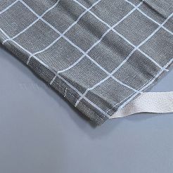 Фартук без рукавов из хлопка и льна с узором «тартан»&nbsp;AJEW-WH20068-002