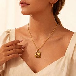 Collier pendentif en acier inoxydable 304 serti de micro-pavés de zirconiums cubiques transparents en forme de cœur avec fleur et oiseau&nbsp;WG05DAA-01