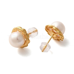 Boucles d'oreilles clous en argent sterling&nbsp;EJEW-K273-10G