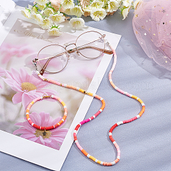 105гр 15-хцветные бусины из полимерной глины ручной работы&nbsp;CLAY-AR0001-16