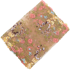 2 Yards Polyester-Spitzenstickereistoff&nbsp;DIY-CY0003-01B