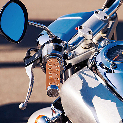 2 комплект чехлов на ручки мотоцикла из искусственной кожи 2 цветов&nbsp;AJEW-AN0007-41