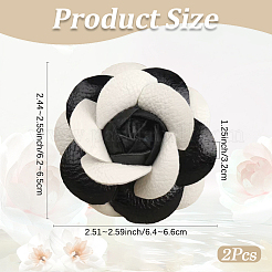 Заколки для волос из искусственной кожи аллигатора для девочек&nbsp;OHAR-WH20008-18B