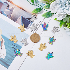 18 шт. 3-цветное ионное покрытие (IP) из нержавеющей стали 304 подвески&nbsp;STAS-DC0013-98