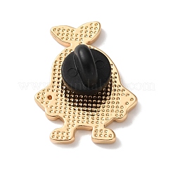 Spille smaltate a forma di chicco di caffè arrabbiato&nbsp;AL-I003-03G-03