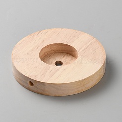 Основание настольной лампы из каучукового дерева WOOD-WH0048-08B