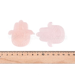 Фигурки хамса из натурального розового кварца в виде руки с глазами&nbsp;DJEW-N003-04I