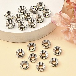 Perline distanziatori strass in ottone&nbsp;RB-A020-9mm-28P
