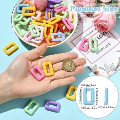 Opake Acryl Verknüpfung Ringe&nbsp;SACR-CJC0001-36