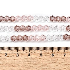 Прозрачный градиент цвета стеклянные бусины пряди&nbsp;GLAA-F131-01B-04