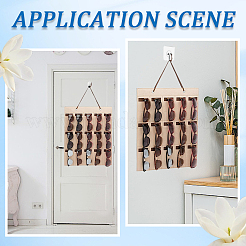 Фетровая подвесная сумка для хранения солнцезащитных очков&nbsp;AJEW-WH20006-67D