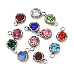 Подвески из нержавеющей стали со стразами&nbsp;STAS-G368-01P