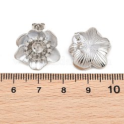 Messing micro pave zirkonia-ohrstecker-Zubehör&nbsp;CU-CBAA5EE-04P-01