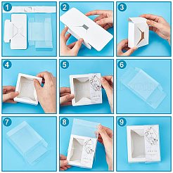 Rettangolo fai da te in pvc con scatole per imballaggio di sapone di carta&nbsp;AJEW-WH0240-29