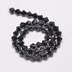 Chapelets de perles en verre bicone d'imitation de cristal autrichien&nbsp;LS-GLAA-F029-6x6mm-02