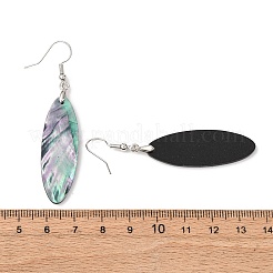 Серьги-подвески из латунных раковин морских ушек&nbsp;EJEW-C161-01B