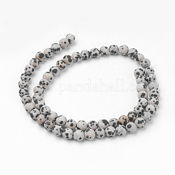 Естественно Далматин яшма шарик нити&nbsp;G-G735-68F-6mm