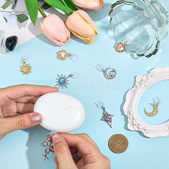 8 bouchon anti-poussière pour téléphone portable en alliage de verre&nbsp;HJEW-BM00005