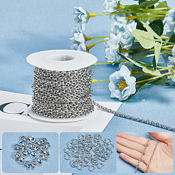 Наборы для изготовления цепочек из нержавеющей стали 304 своими руками&nbsp;DIY-SC0027-83C