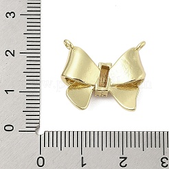 Подвески-банты из латуни с микропаве из кубического циркония&nbsp;KK-Z074-18G