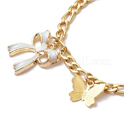 Bracciali in acciaio inox 304 con catene figaro&nbsp;BJEW-JB11604-02