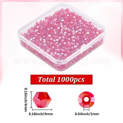 1000шт граненые биконусы из стекла&nbsp;EGLA-SP0001-32B