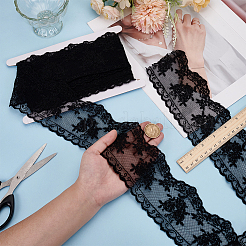 5 Yards Polyester-Blumenspitzen-Stoffbesatz&nbsp;OCOR-MA0001-25A