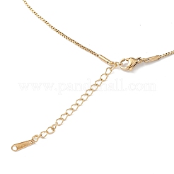 Collar con colgante de religión de circonita cúbica transparente&nbsp;NJEW-F307-01B