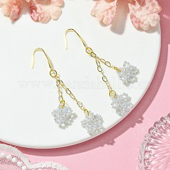 Boucles d'oreilles avec pendentif en verre&nbsp;EJEW-JE06007