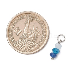 5 шт. двухцветные подвески из натурального малазийского нефрита&nbsp;PALLOY-JF05175-02