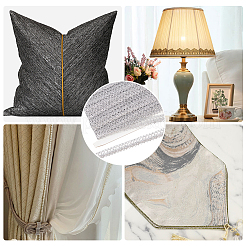 Ажурная гофрированная кружевная лента&nbsp;OCOR-WH0080-66B-01