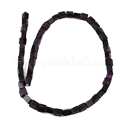 Hilos de cuentas de jade blanco teñido natural (imitación de charoíta)&nbsp;GG-CBA0743-F02