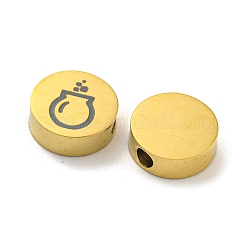 Perles en acier inoxydable 304 sur le thème d'Halloween&nbsp;STAS-M069-01I-G