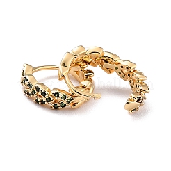 Серьга-кольцо в форме сердца со сверкающим кубическим цирконием для нее&nbsp;ZIRC-C025-22G-02