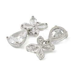 Латунные микро проложить кубического циркония подвески&nbsp;LS-KK-C107-20A-P