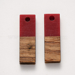 Pendentifs en bois de résine et de noyer&nbsp;RESI-S358-B-79E