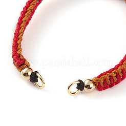 Fabricación de pulsera trenzada de hilo de nailon ajustable&nbsp;AJEW-JB00857-06