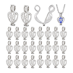 30 шт. подвески из сплава с полыми каплевидными бусинами&nbsp;KK-PH0014-16