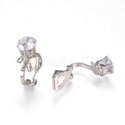 Латунные серьги с клипсами&nbsp;LS-X-KK-L198-011P