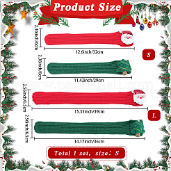 2 Stück 2 Farben Weihnachts-Polyester-Haustierschal&nbsp;AJEW-GF0012-46B