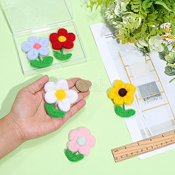 5 Stück 5 Farben handgemachtes Wollfilz-Ornament&nbsp;DIY-PH0034-68