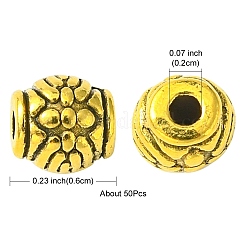 Сплавочные овальные бусины тибетского стиля &nbsp;PALLOY-YW0001-73