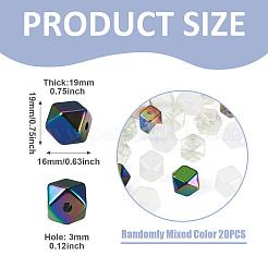 20 Stück Acrylperlen mit UV-Beschichtung&nbsp;OACR-TADJ0001-05