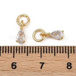 Ottone micro spianare pendenti zirconi&nbsp;KK-Z120-05G-04