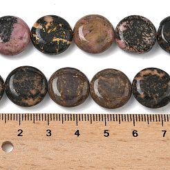 Природные родонит бисер нитей&nbsp;G-L648-B22-15mm