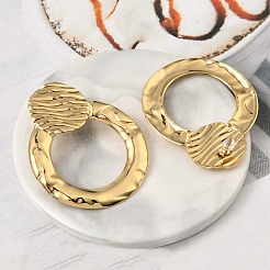 Серьги-гвоздики из нержавеющей стали 304&nbsp;EJEW-K268-63G