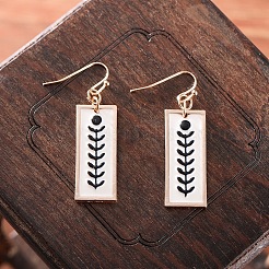 Серьги-подвески из цинкового сплава с эмалью&nbsp;FS-WGB12D1-01